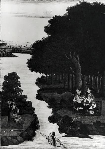 Femmes dans un paysage - Indian School