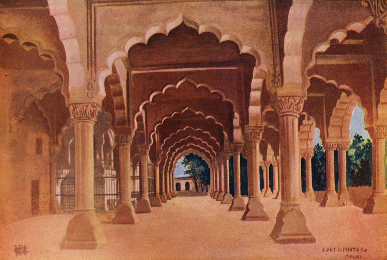 Diwan Am, Fort de Delhi (photo couleur) - Indian photographer