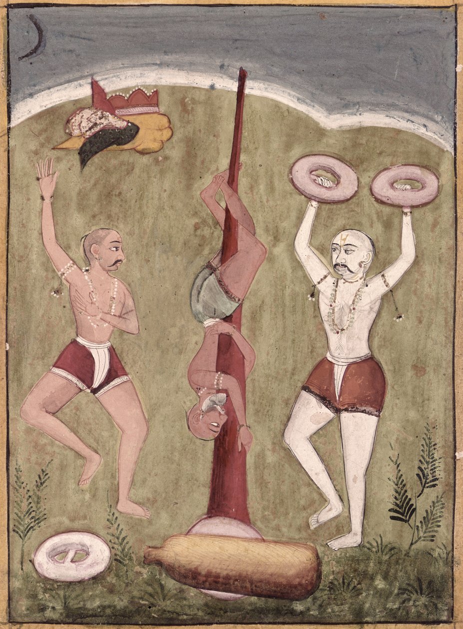 Acrobates exécutant des prouesses physiques - Indian School