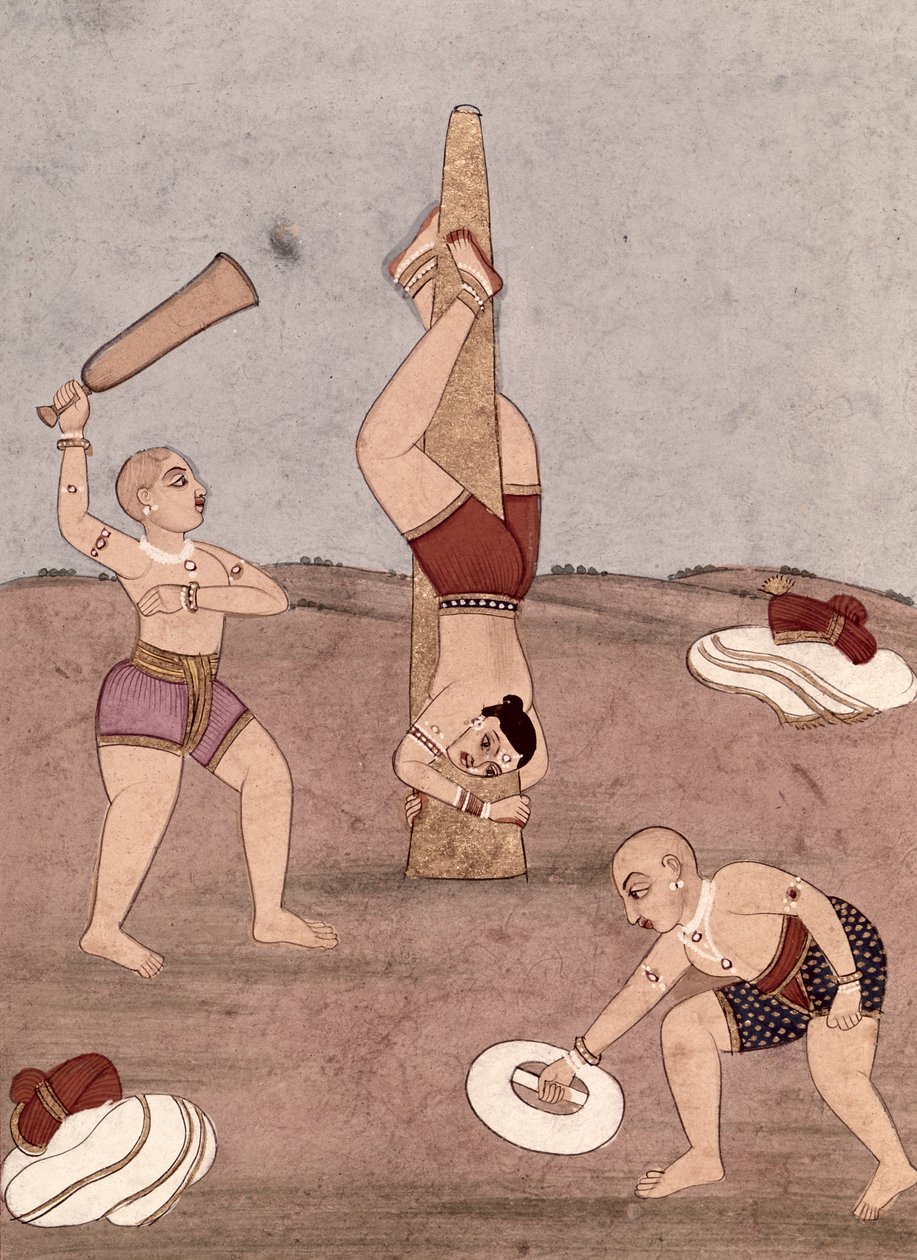 Acrobates exécutant des prouesses physiques - Indian School