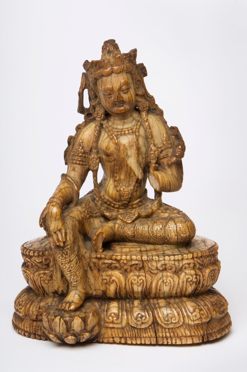 Figure en ivoire himalayenne de Tara - Indian School