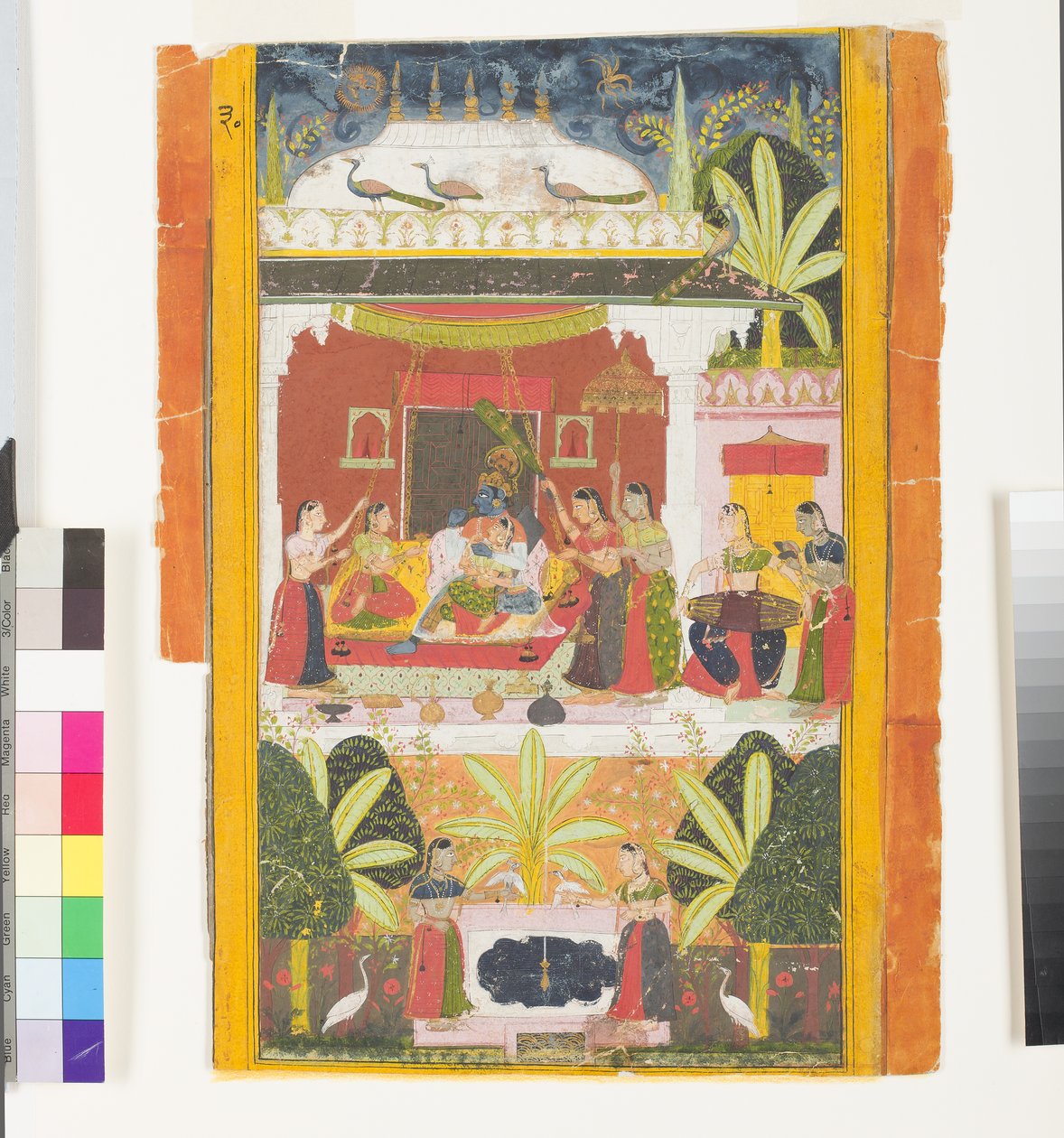 Hindol Ragini de Malkos, c.1675 - Indian School