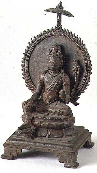 Vishnu, Pallava, Inde du Sud (bronze) - Indian School