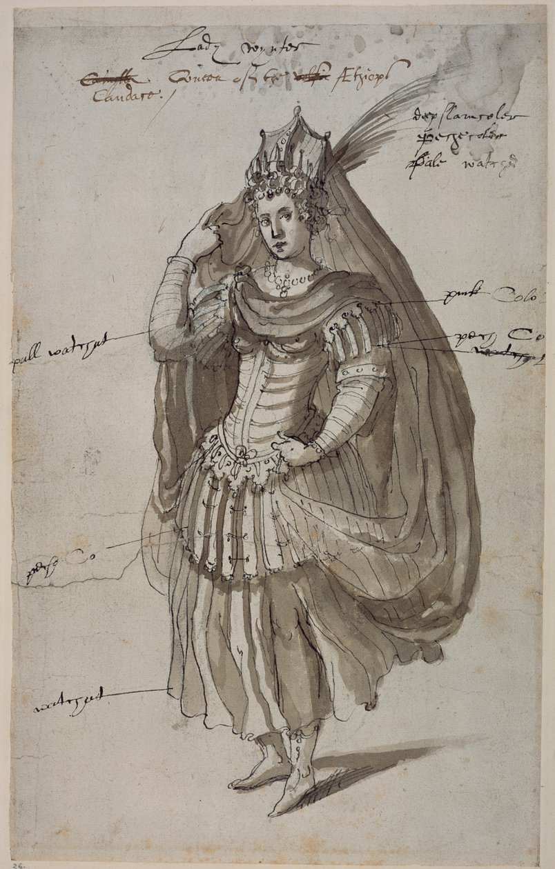 Reine Candace, c.1609 - Inigo Jones