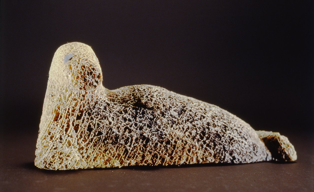Phoque, de Cape Dorset (os de baleine) - Inuit School