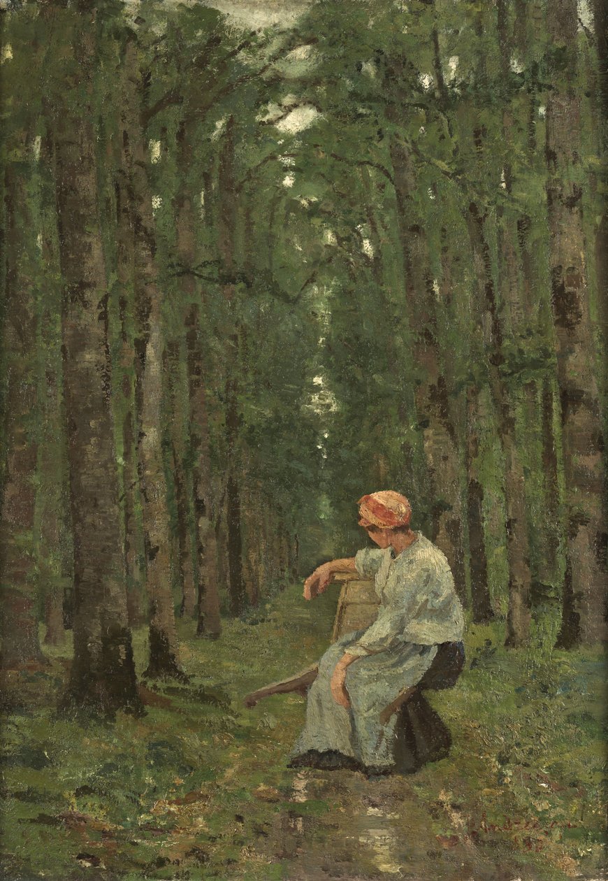 Femme dans la forêt - Ion Andreescu
