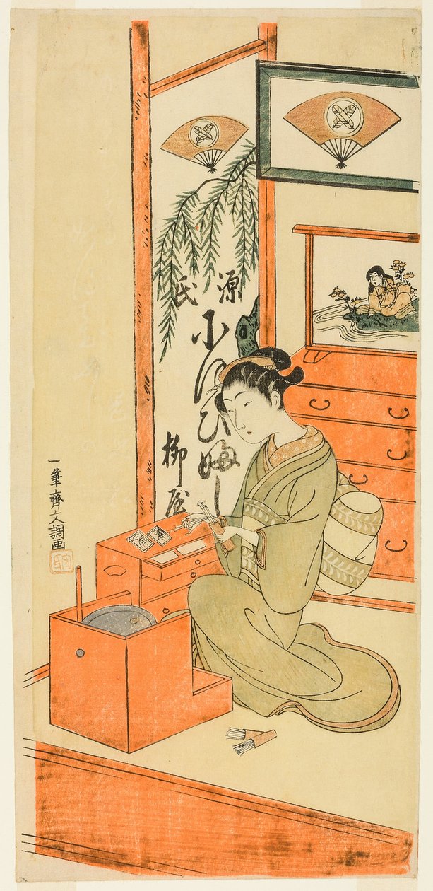 Ofuji de la boutique Yanagi - Ippitsusai Bunchō