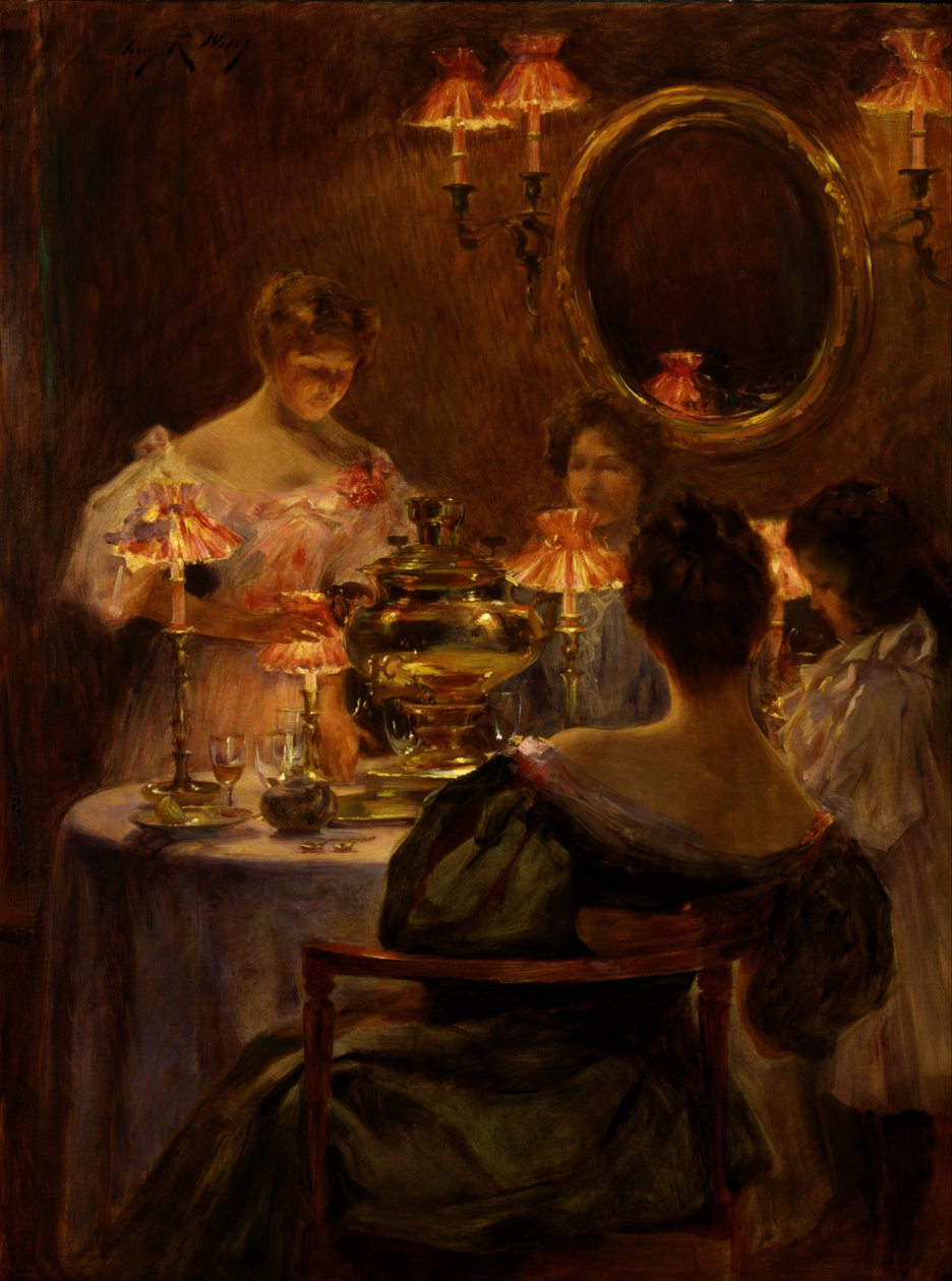 Thé russe - Irving Ramsay Wiles