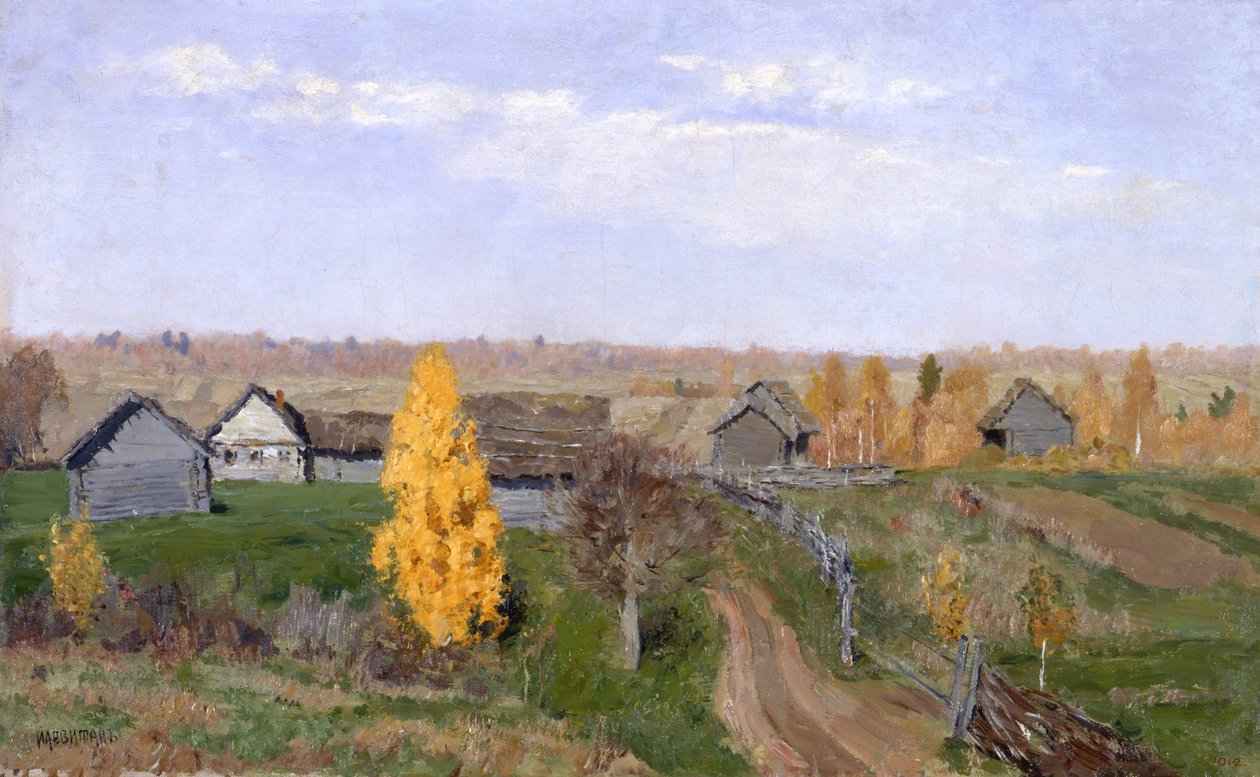 Automne doré. Slobodka - Isaak Ilyich Levitan