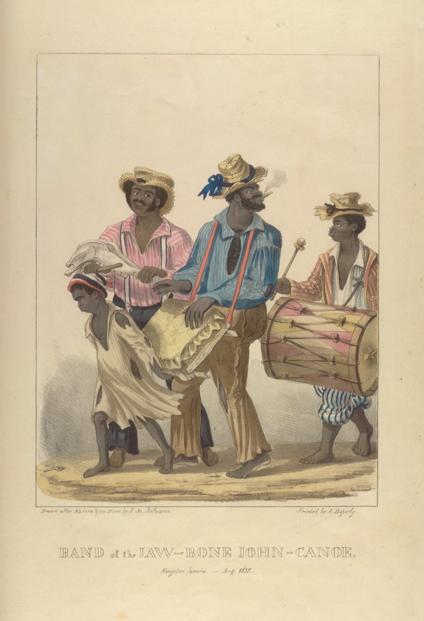 Bande de Jaw-Bone John-Canoe, illustration de 