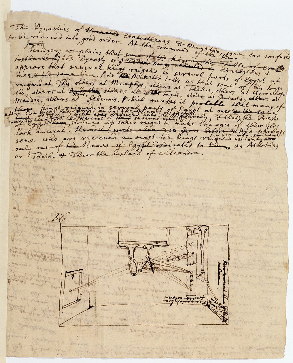 Ms. New Coll 3612 fol.45v Dessin de l