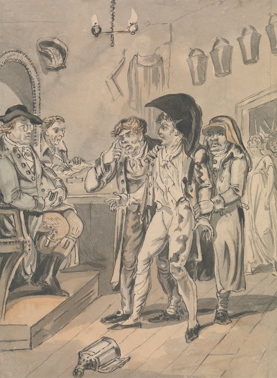 Devant le magistrat - Isaac Cruikshank