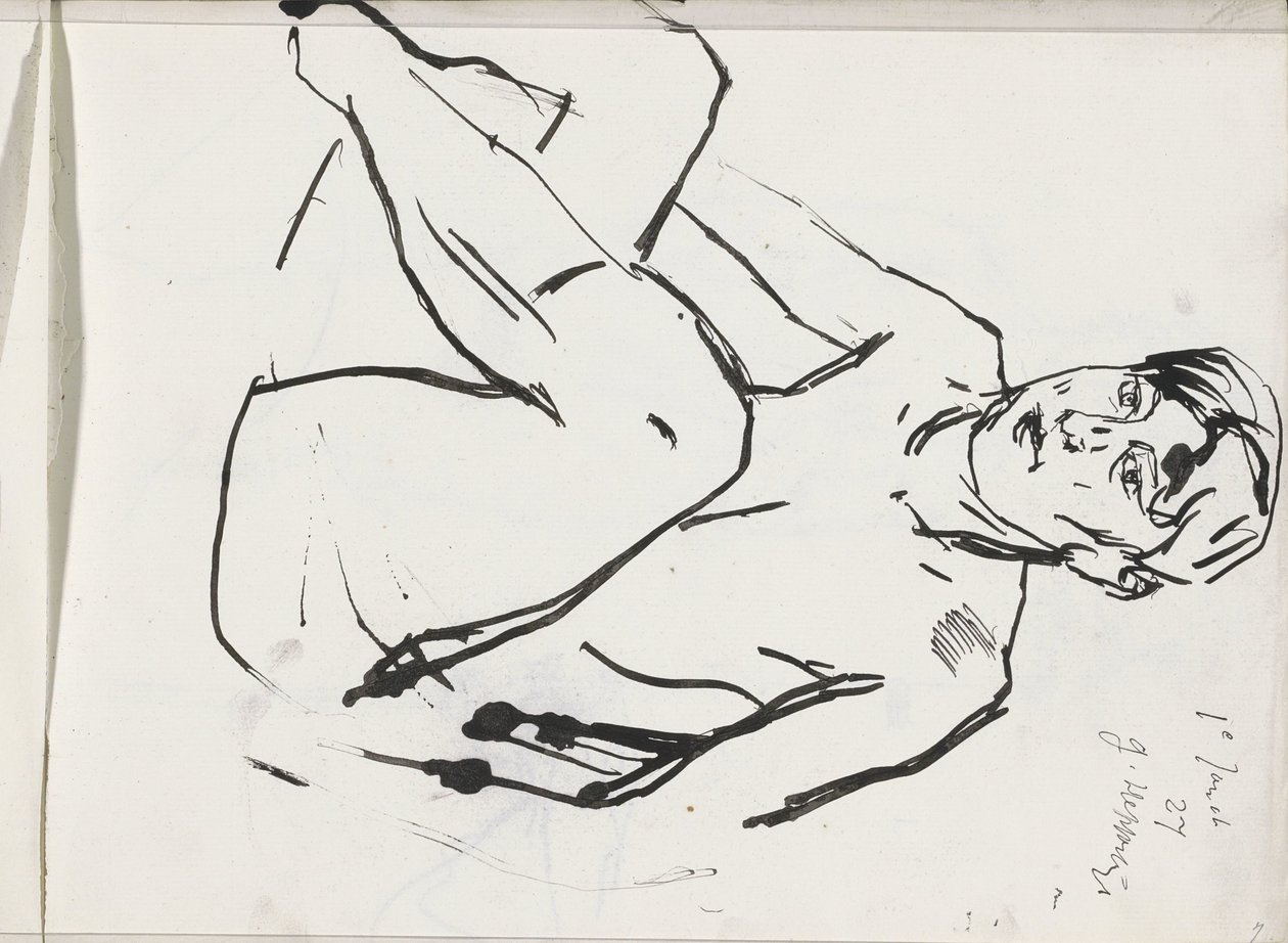 Femme nue assise - Isaac Israels