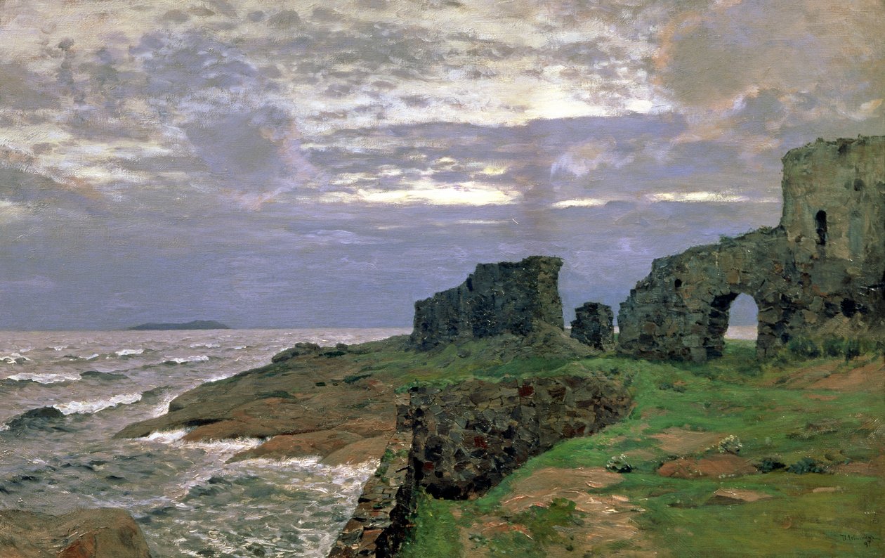Vestiges des jours passés, crépuscule, Finlande, 1897 - Isaak Ilyich Levitan