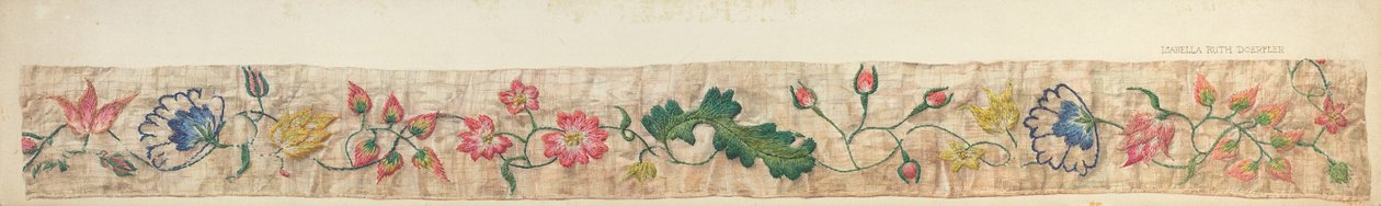Détail de cantonnière de lit - Isabella Ruth Doerfler