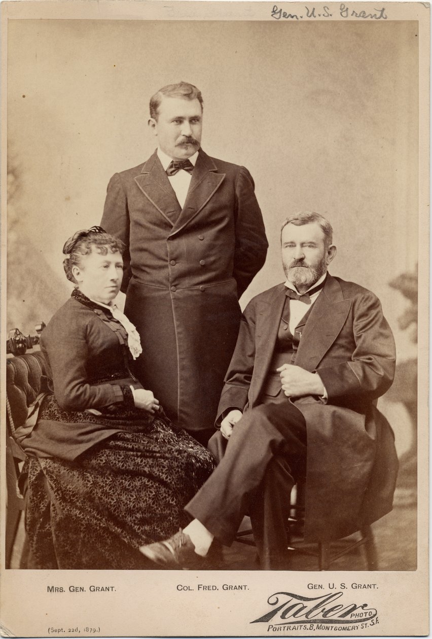 Julia T (Dent) Grant (1826-1902); Ulysses Simpson Grant (1822-85), Général de l