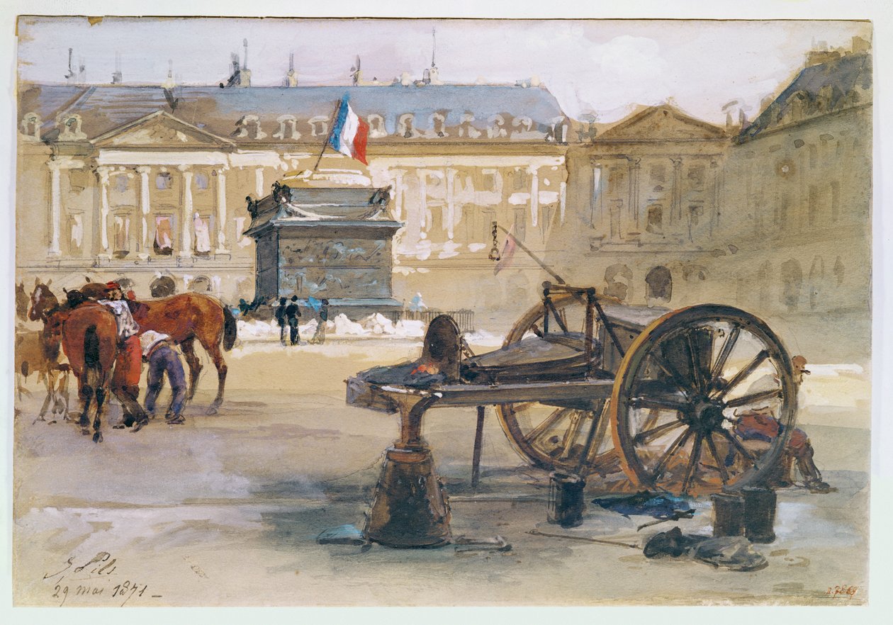 Commune de Paris : La chute de la colonne Vendôme, 29 mai 1871 - Isidore Pils