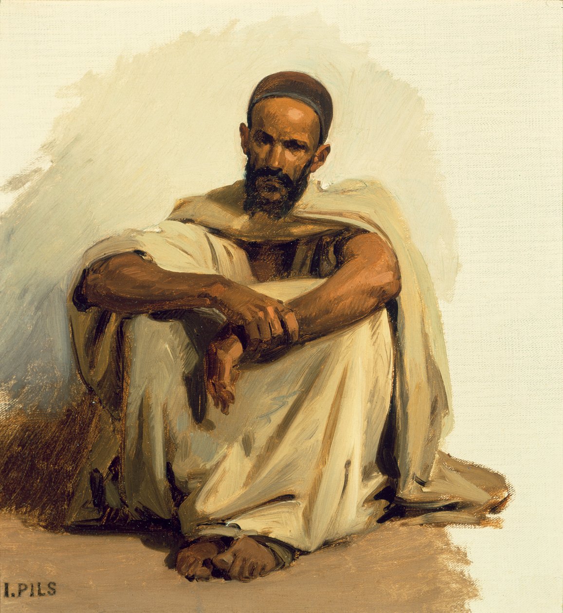 Arabe assis - Isidore Pils