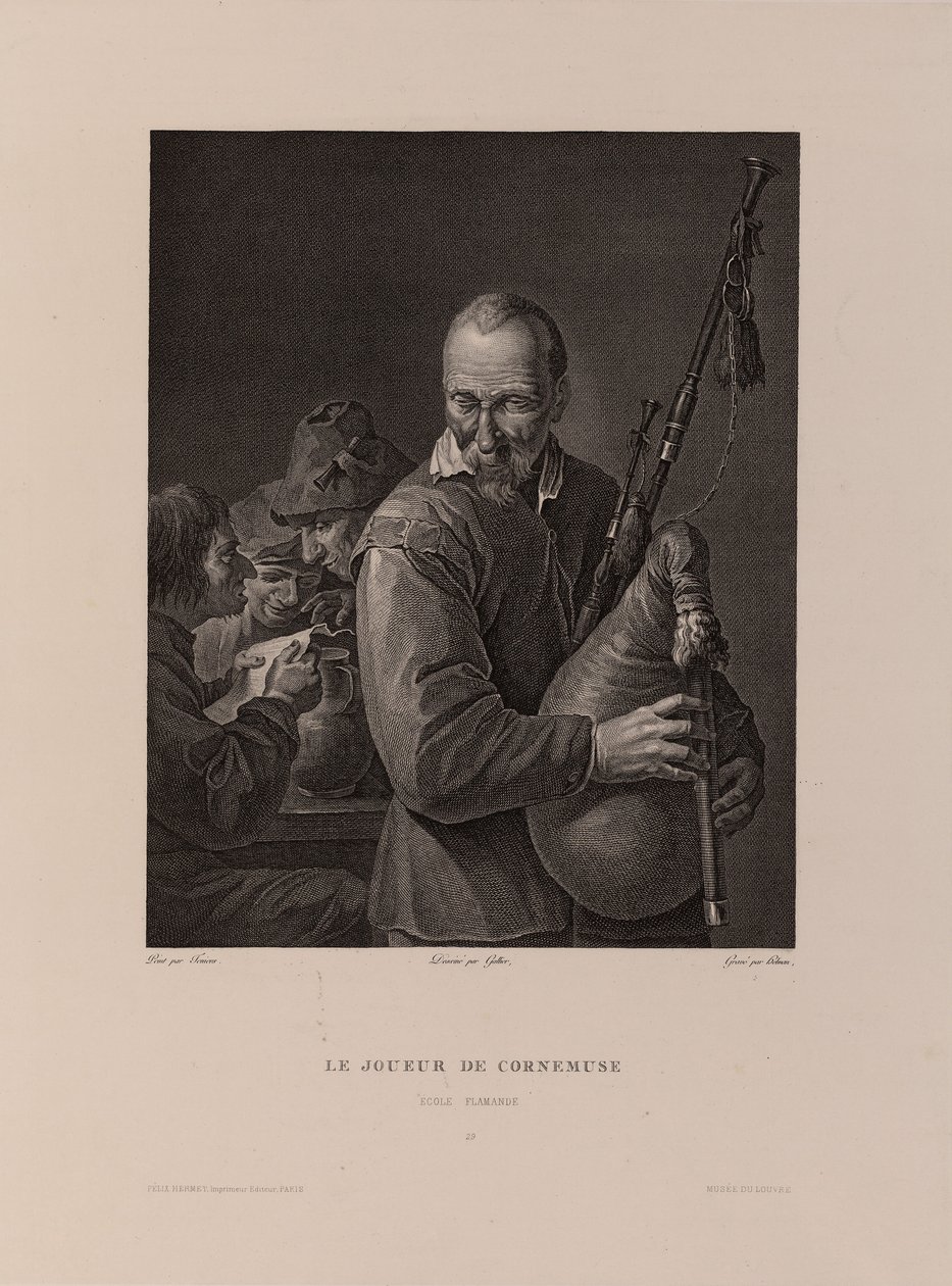 Le joueur de cornemuse - Isidore Stanislas Helman