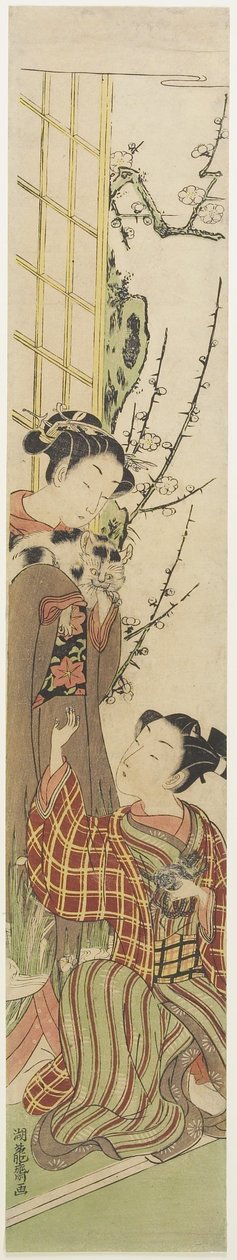 (Chat et souris), vers 1780 - Isoda Koryusai