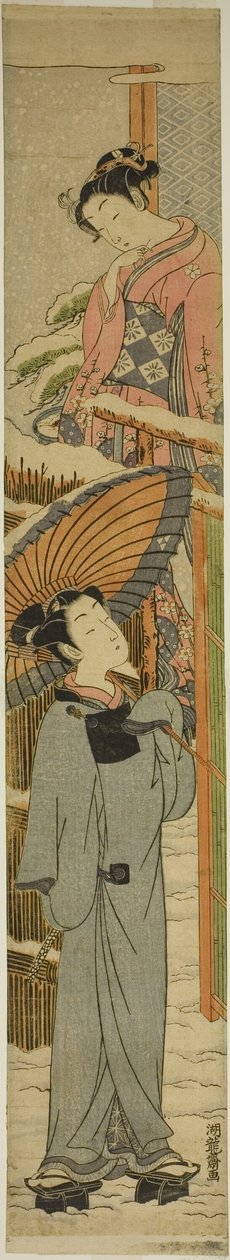 Regarder à travers la porte - Isoda Koryusai