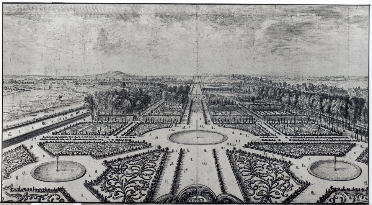 Le Jardin des Tuileries - Israël Silvestre the Younger
