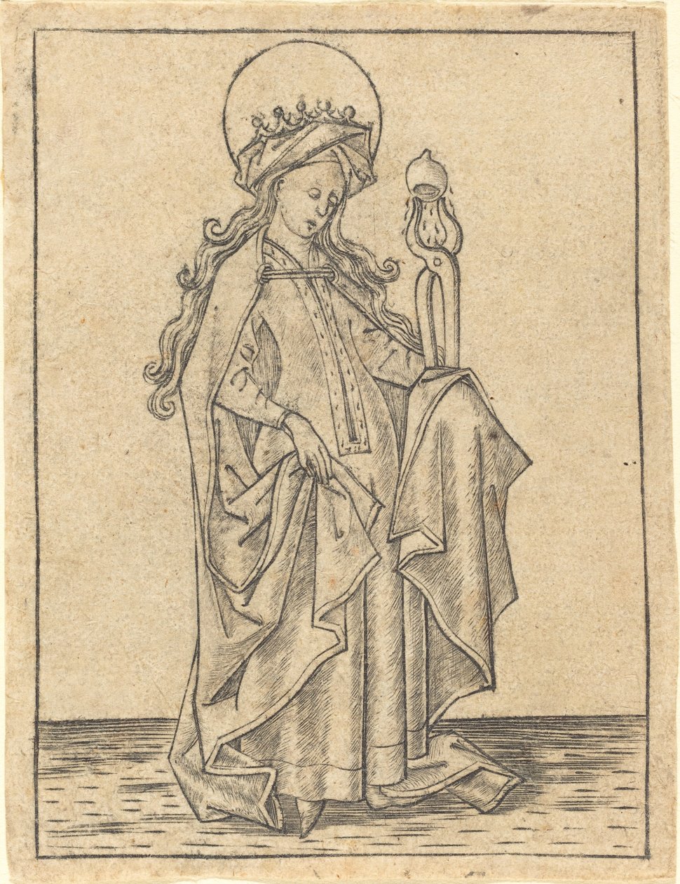 Sainte Agathe - Israhel van Meckenem