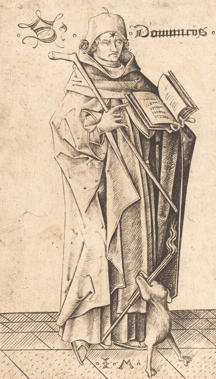 Saint Dominique, vers 1470 - Israhel van Meckenem