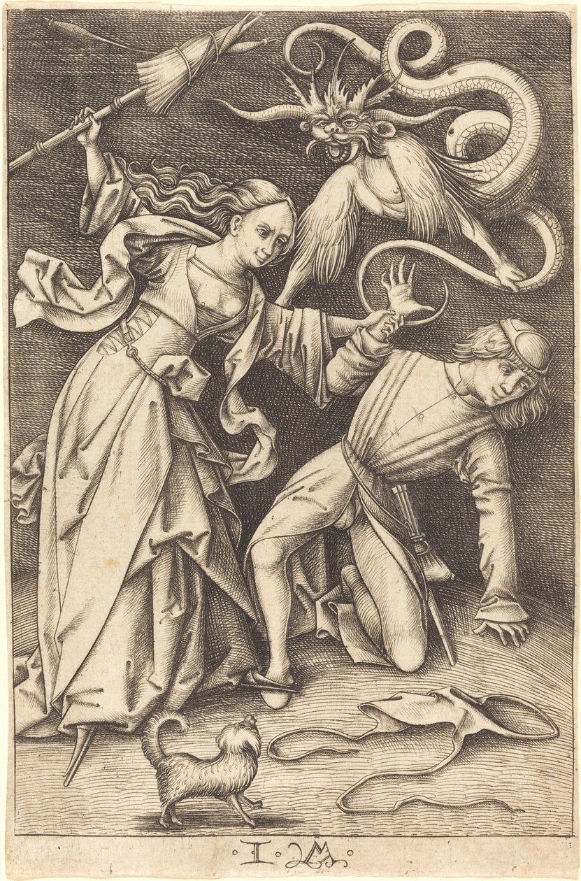 La Femme en colère, vers 1495-1503 - Israhel van Meckenem