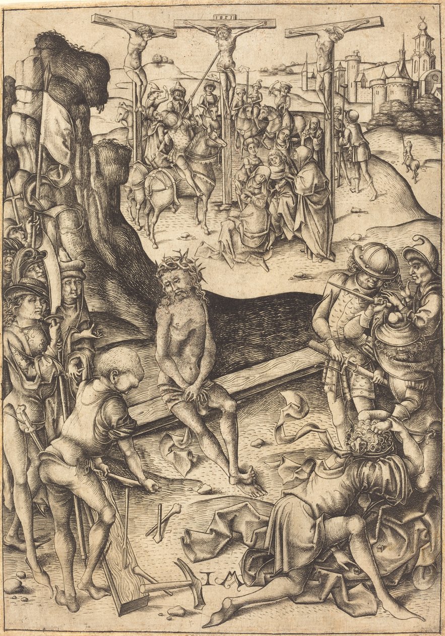 La Crucifixion - Israhel van Meckenem