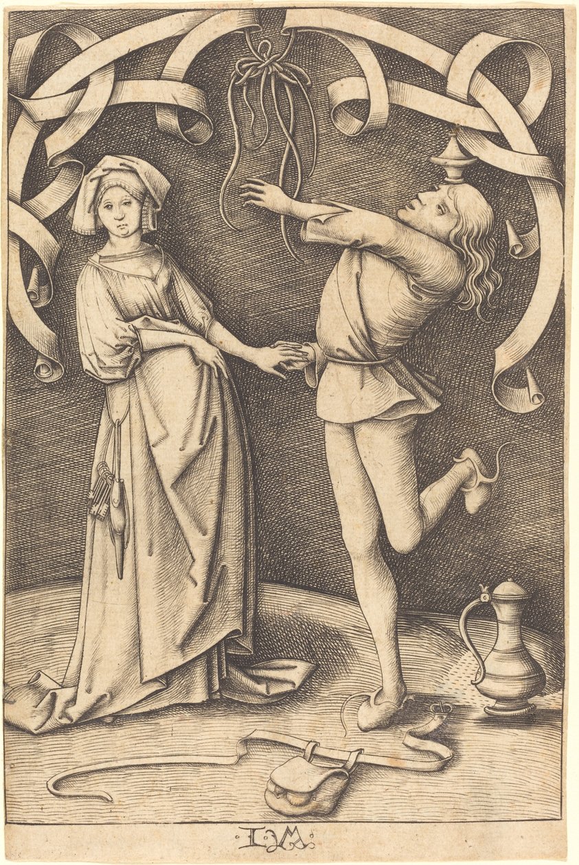 Le Jongleur et la Femme - Israhel van Meckenem