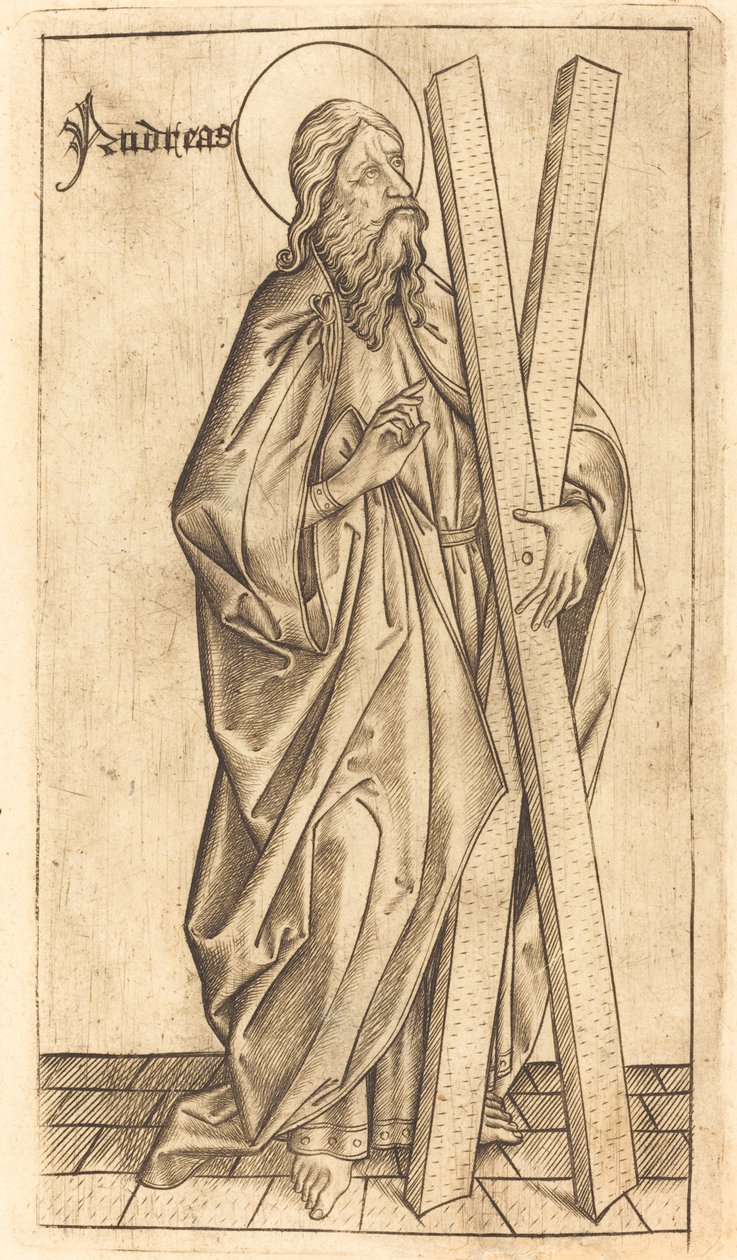 Saint André - Israhel van Meckenem after Master E.S.