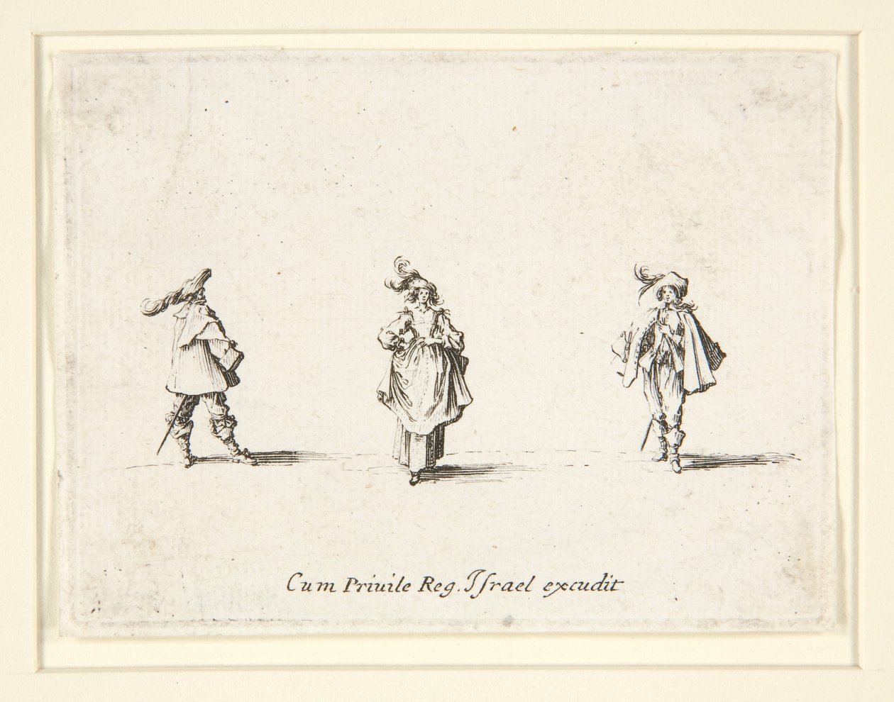 Deux hommes et une femme - Israël Silvestre