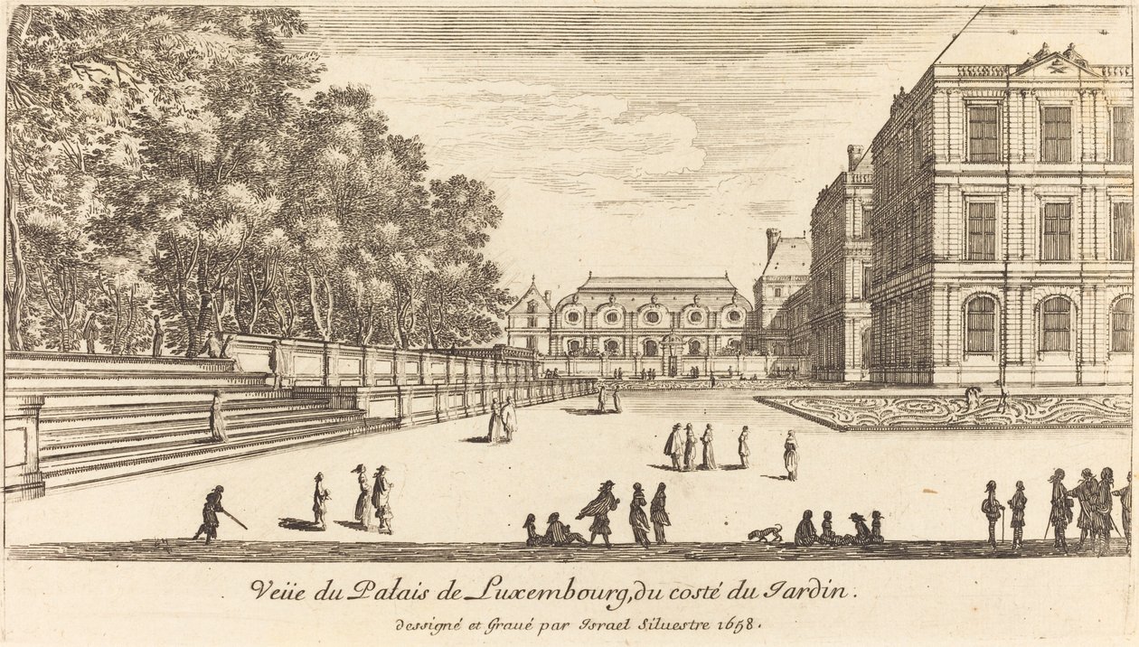 Vue du Luxembourg - Israël Silvestre