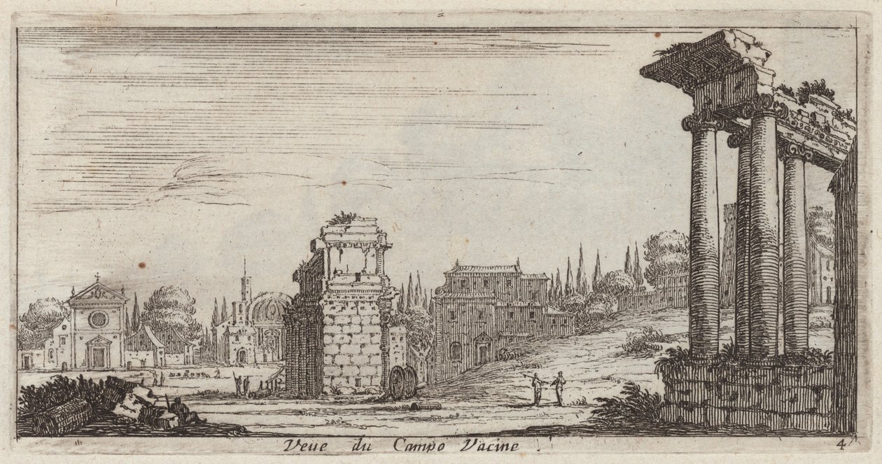 Vue du Campo Vaccino - Israël Silvestre