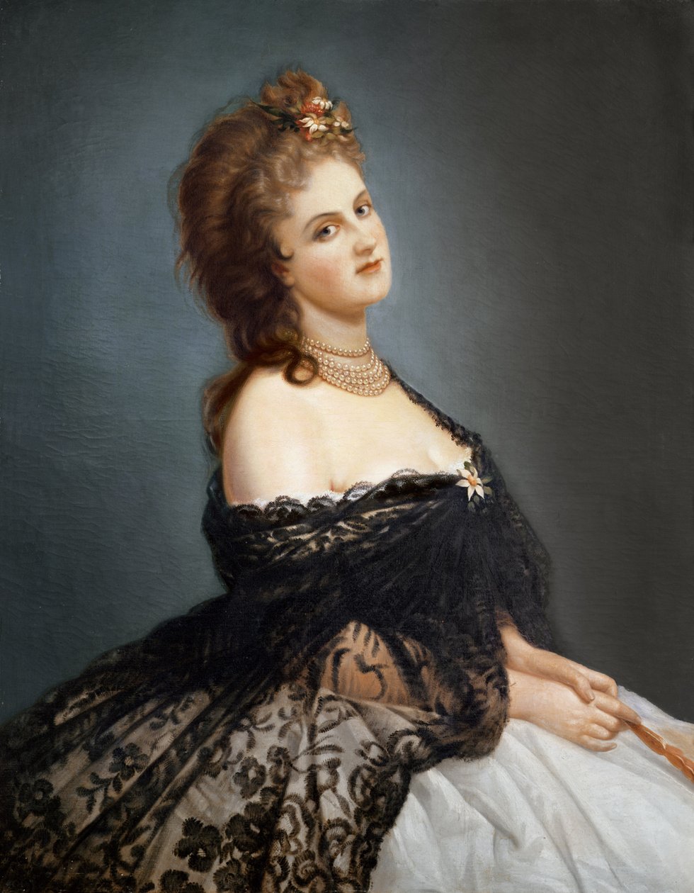 Portrait de Virginia Oldoini (1837-99) Comtesse de Castiglione - Italian School