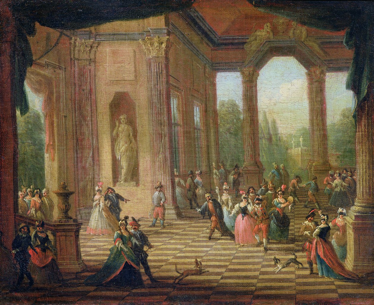 Scène à un bal masqué - Italian School