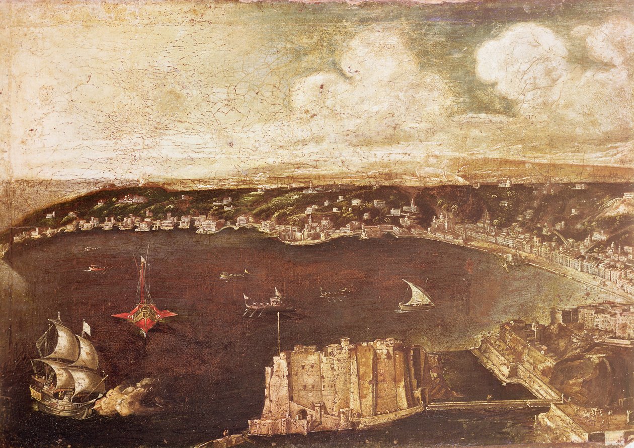 Le port de Naples - Italian School