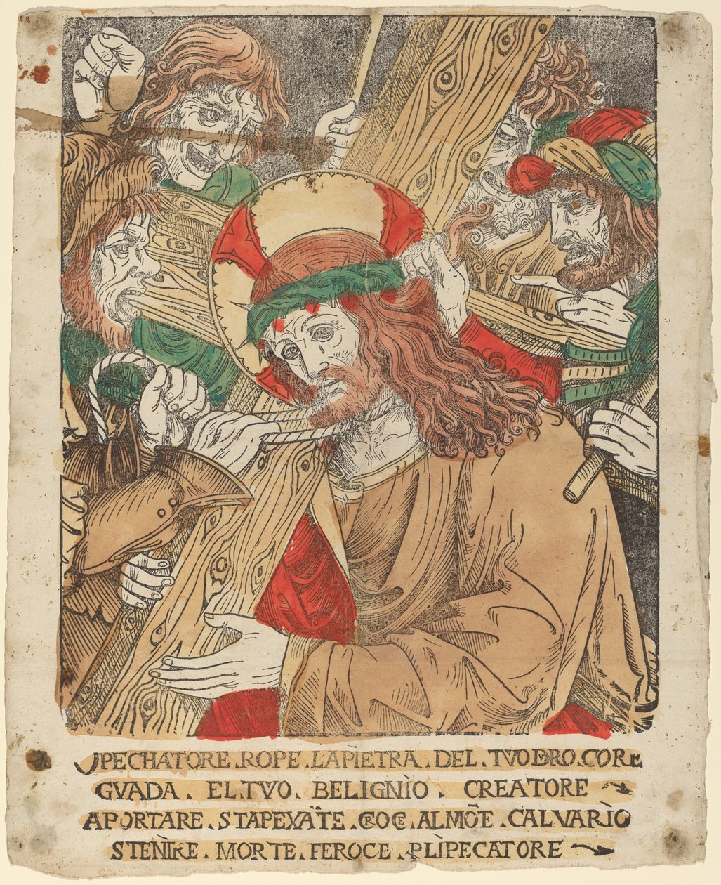 Le Christ portant la croix - Italian 16th Century