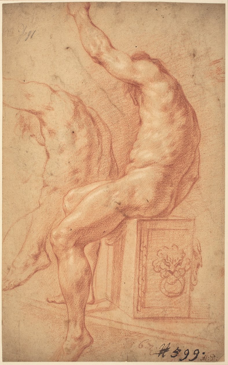 Un nu assis - Italian 17th Century