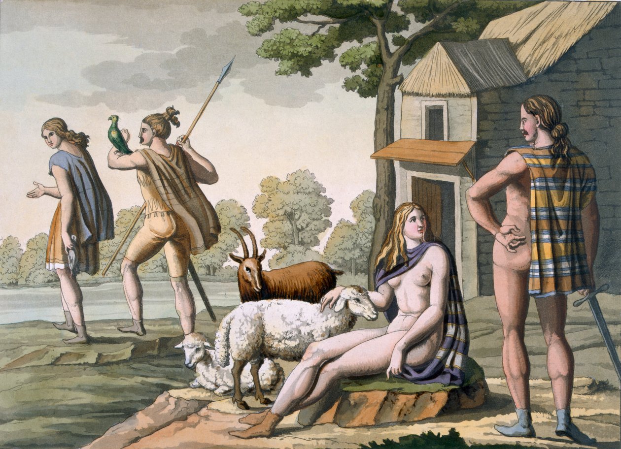 Gaulois anciens, vers 1800-18 - Italian School