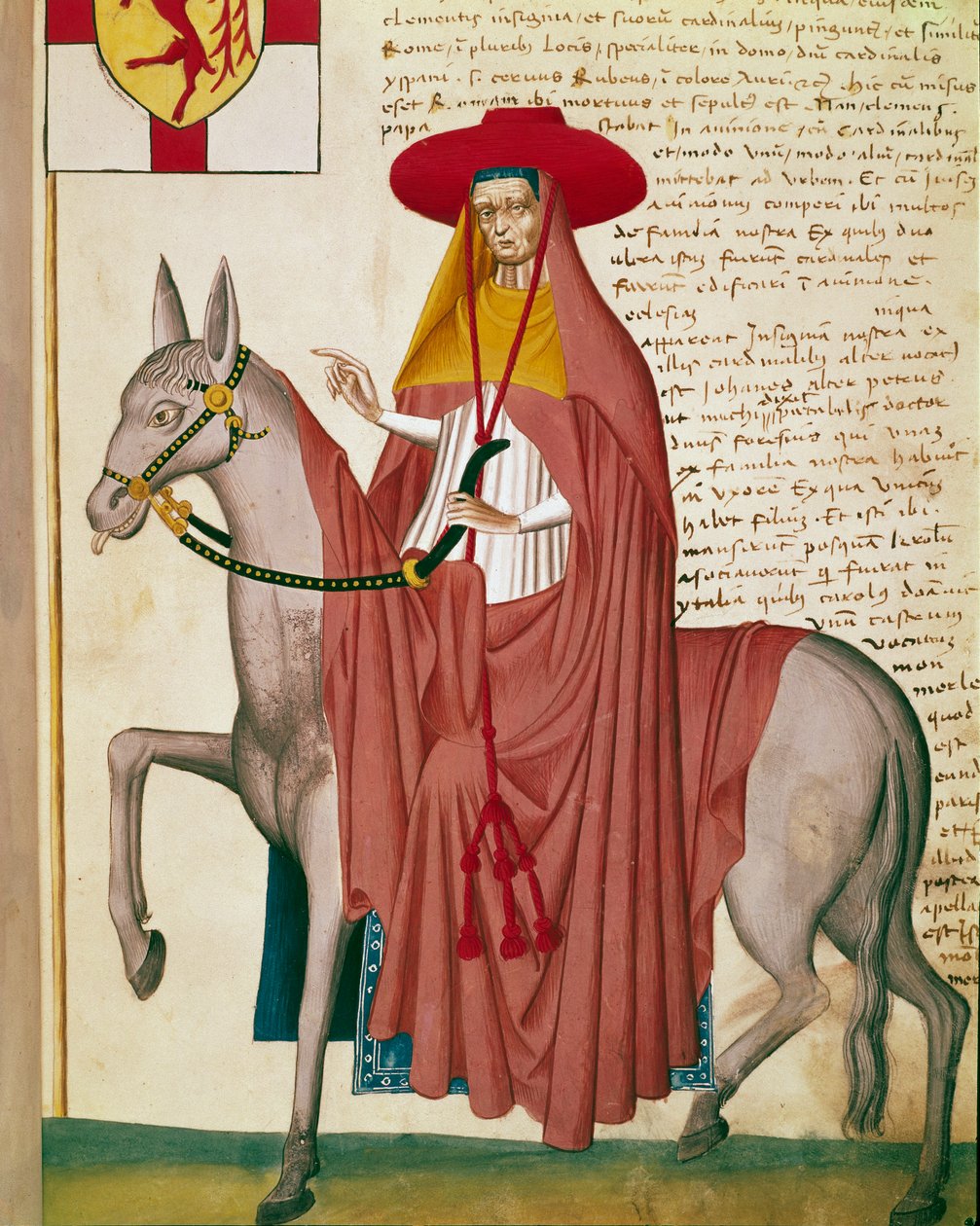 Cardinal à cheval - Italian School