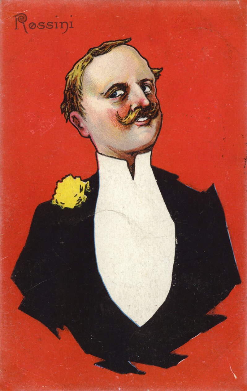 Caricature de Gioachino Rossini - Italian School