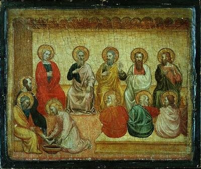 Le Christ lavant les pieds des disciples, Arezzo, c.1390 - Italian School