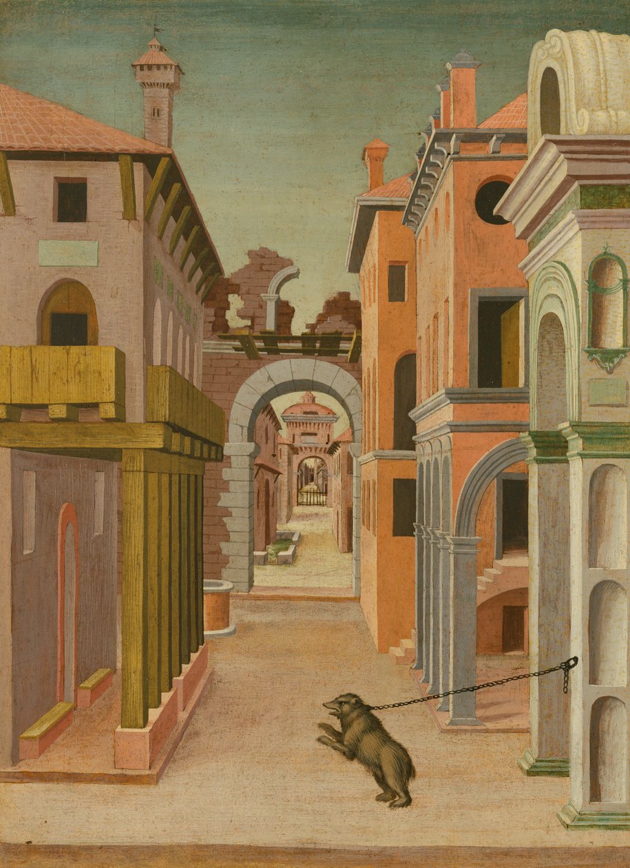 Vue de la ville - Italian School