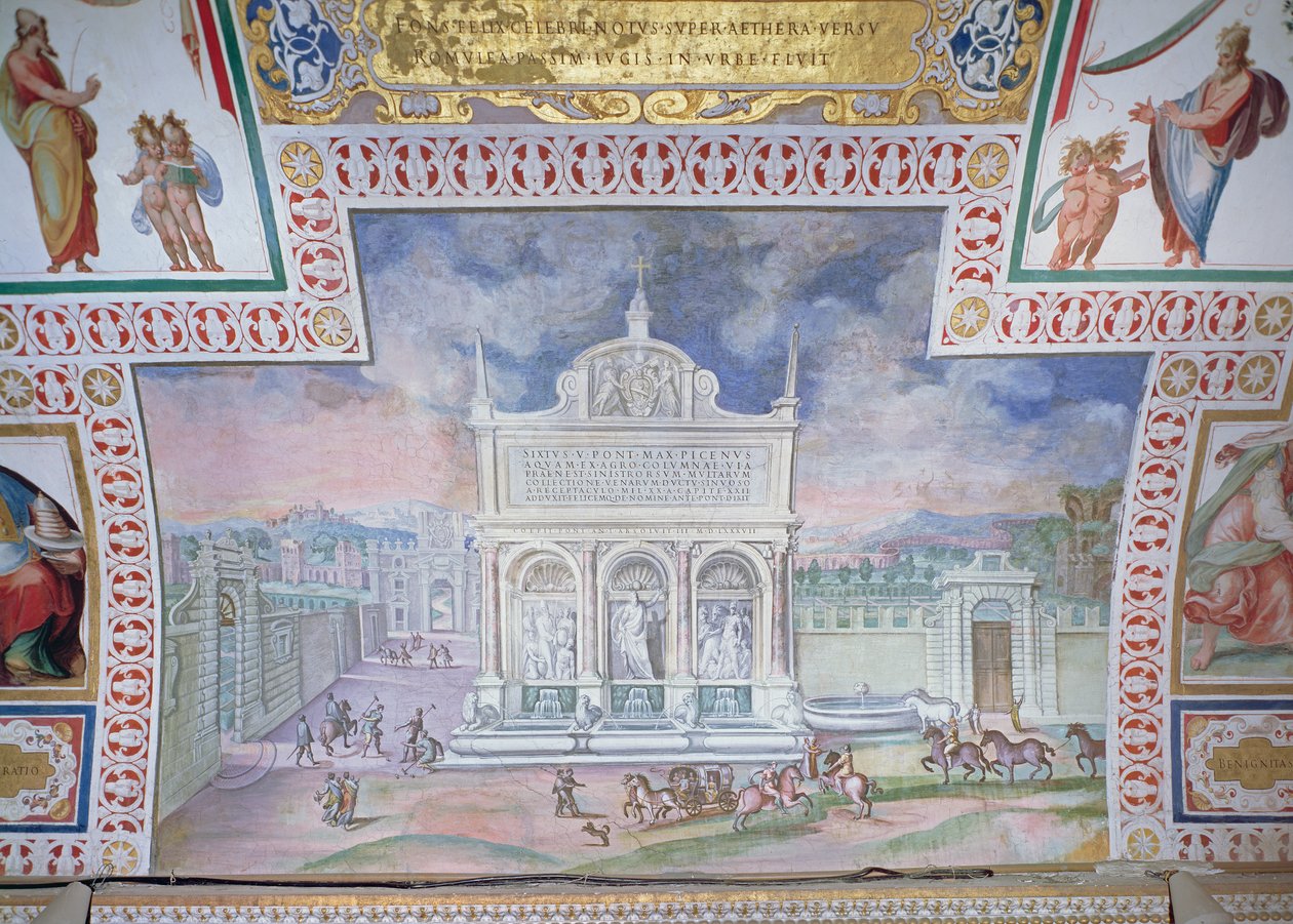 Fontaine de Moïse, Piazza San Bernardo, Rome - Italian School