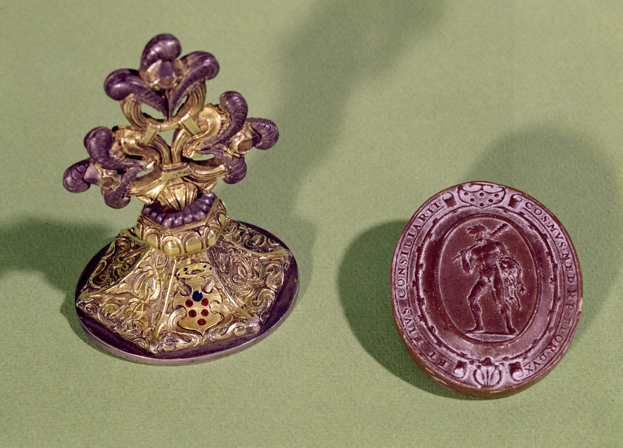 Sceau de Cosme de Médicis - Italian School