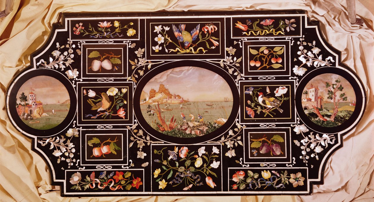 Table (pietra dura) - Italian School