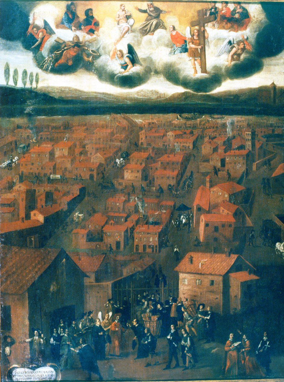 La Peste à Rome en 1656 - Italian School