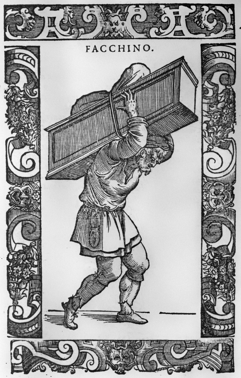 Le porteur Il Facchino - Italian School